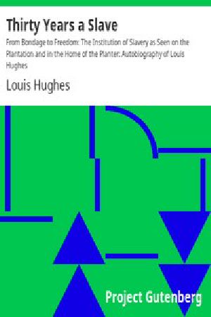 [Gutenberg 10431] • Thirty Years a Slave / From Bondage to Freedom: The Institution of Slavery as Seen on the Plantation and in the Home of the Planter: Autobiography of Louis Hughes